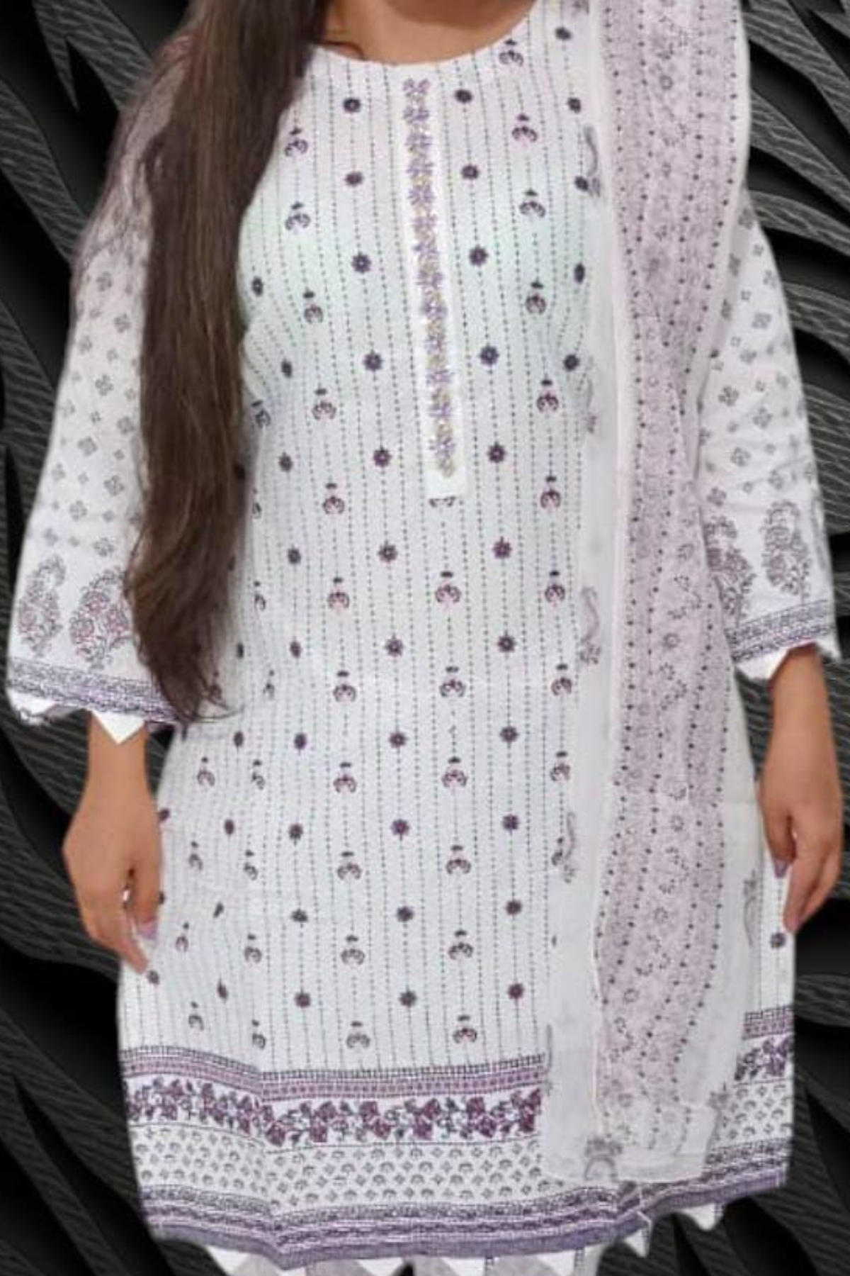 Elegant Embroidered Pakistani Dress