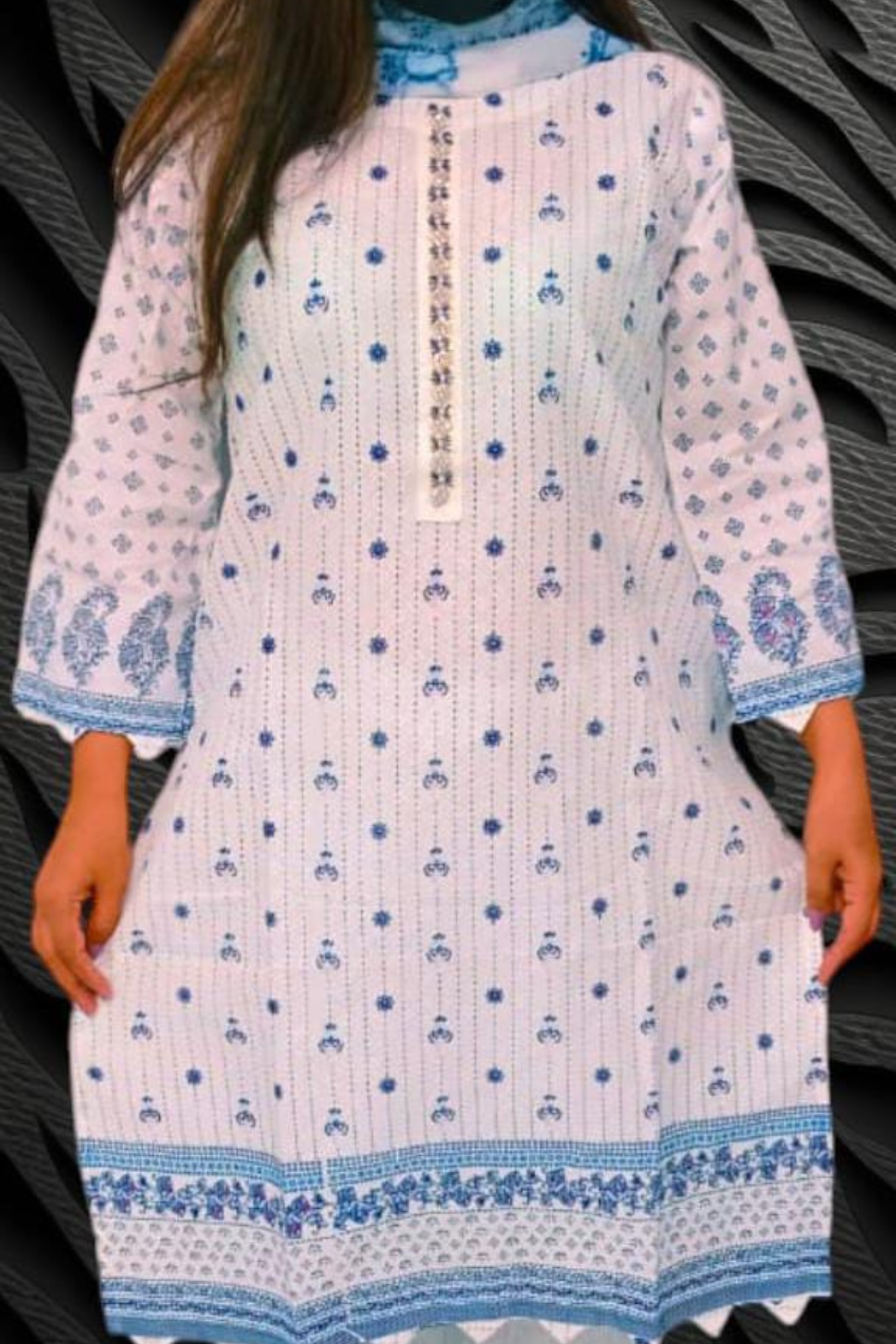 Elegant Embroidered Pakistani Dress